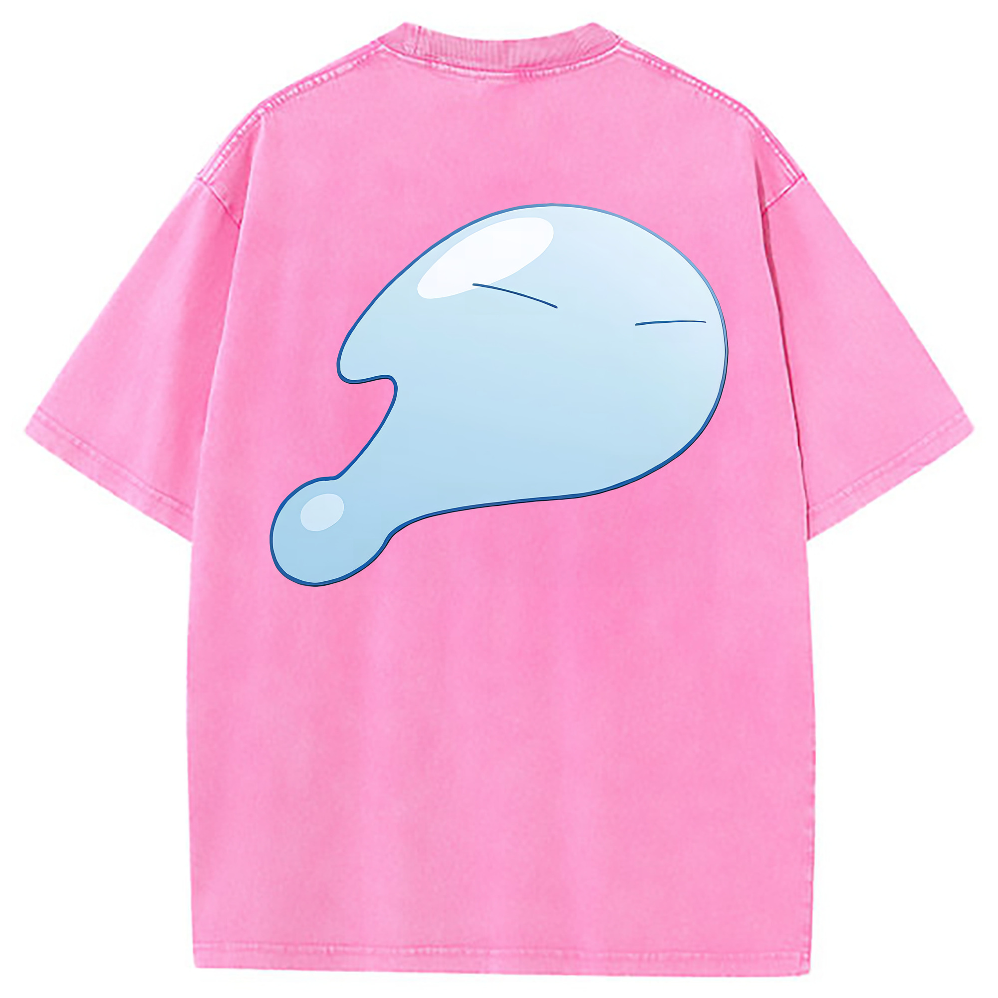 （画像用） 転スラ Regarding Reincarnated to Slime 綿100% ヴィンテージ風 半袖Tシャツ（背面プリント）
